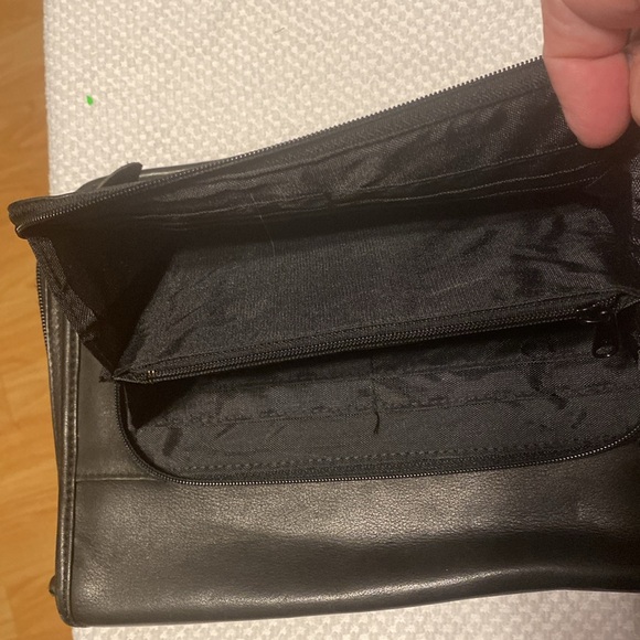 Black leather notebook bag Wilson’s leather - Picture 3 of 6